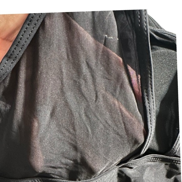 Tempt Me women's size large one piece sheer black bathing suit, nwt - Picture 5 of 5